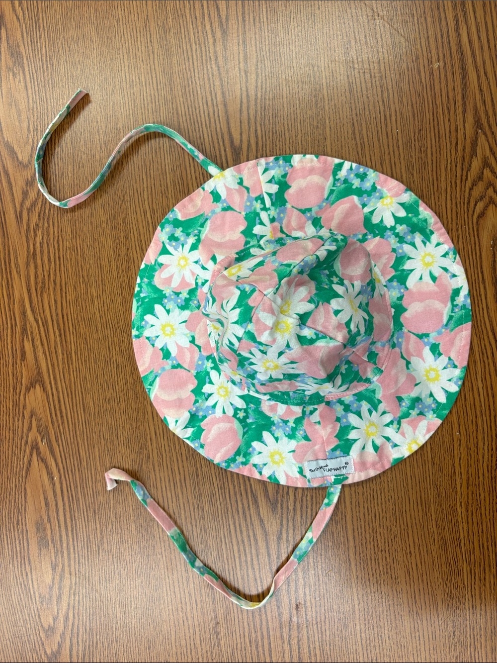 ❤️ NWOT Flap Happy Floral Sun Hat Tulip Daisy Size Medium